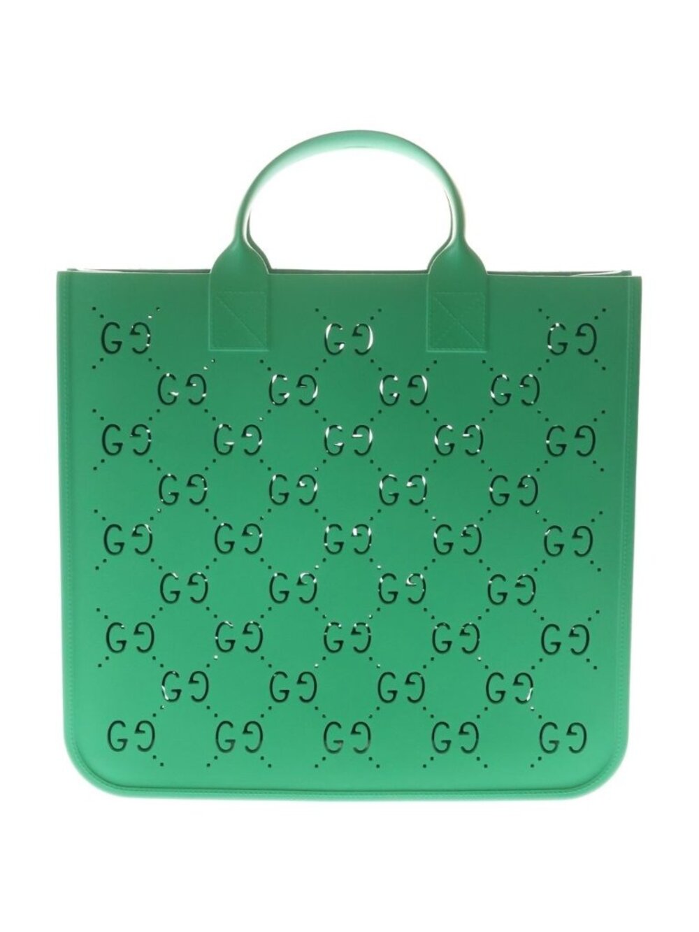 Gucci GG Children's Rubber Tote Handbag Green